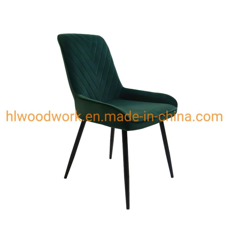 Modern Living Room Style Coffee Restaurant Dining Furniture Customized Design Upholstered Fabric Home Dining Chair