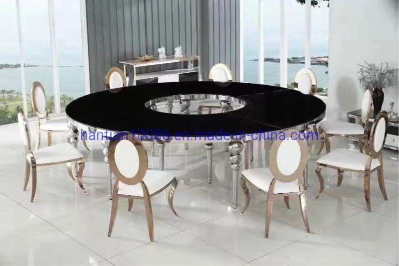 Several Person Seat White Steel Banquet Chair Metal Dining Chair Table Set Napoleon Chairs