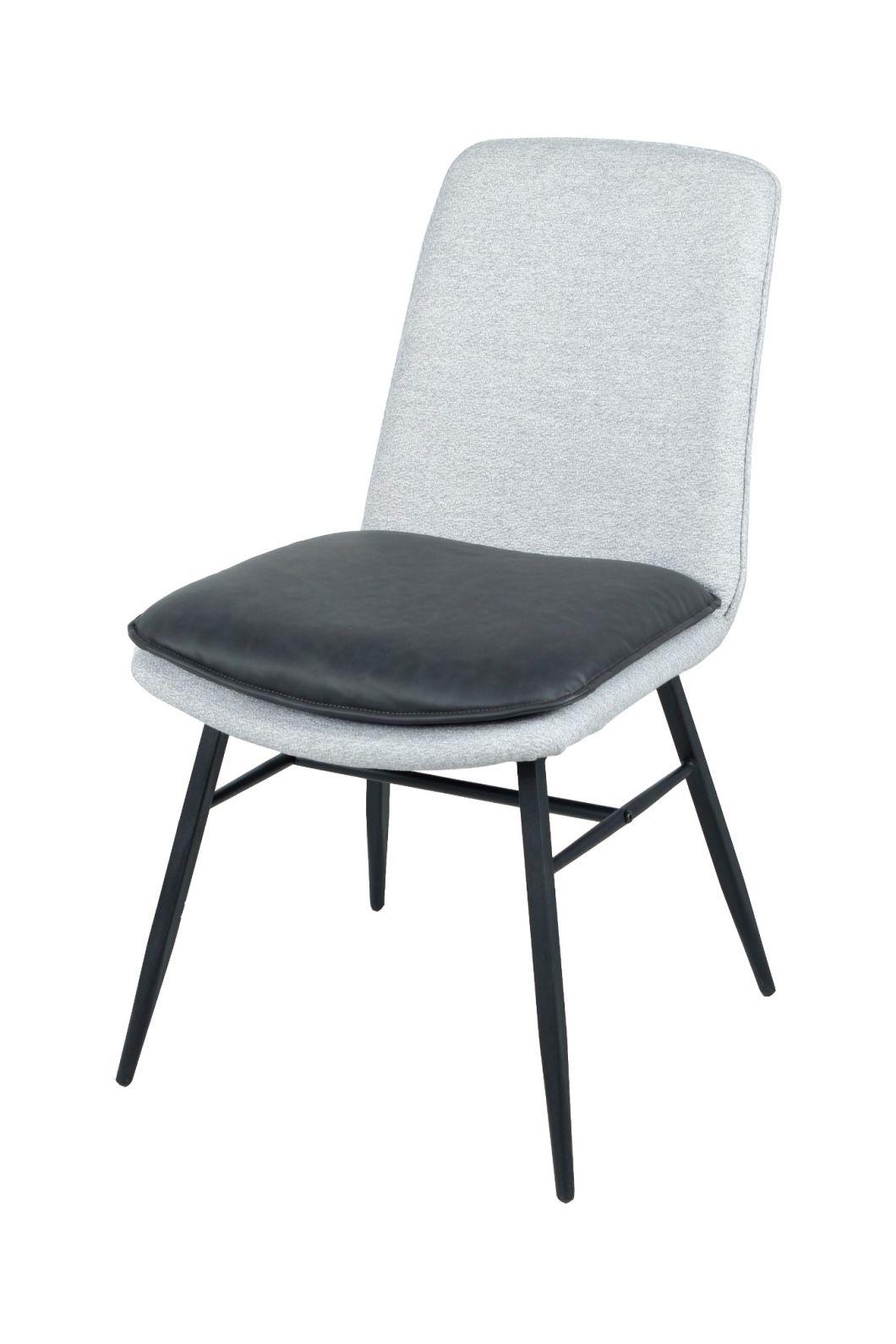 Modern Hot Sale Style Simple Design Hotel Restaurant Cafe Shop Furniture Fabric PU Leather Dining Chair