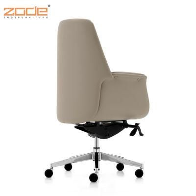 Zode OEM Hot Wholesale Sale High Quality Modern Home/Living Room/Office Furniture Rotating White Leather Office Computer Chair
