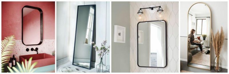 600X900mm Metal Frame Mirror Furniture Mirror Home Decoration Makeup Mirror with Deep Frame