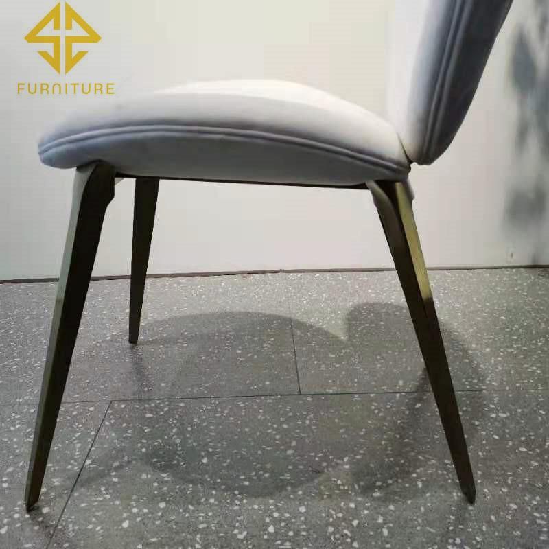 Dining Room Furniture Luxury Golden Stainless Steel Modern Dining Chair
