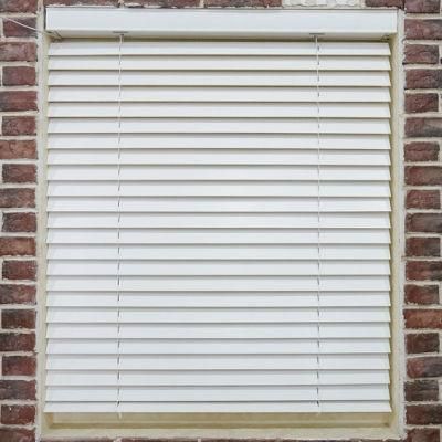 Home and Office Wooden Motorized Venetian Blinds with White Venetian Slats