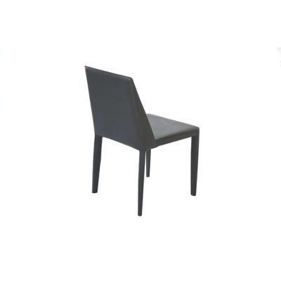Home Living Room Furniture Full Colored PU Dining Chair with Metal Legs