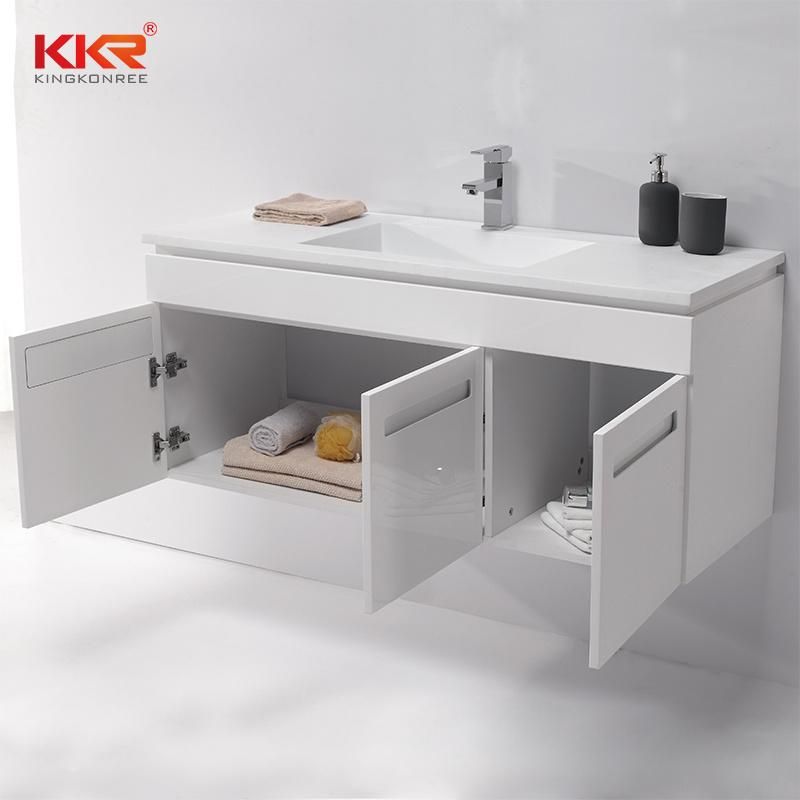 Factory Vanity Bathroom Solid Surface Washing Basin Cabinet