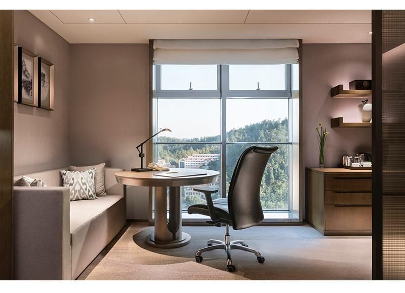 Hotel Suite Room Furniture with TV Headboard and Desk Unit