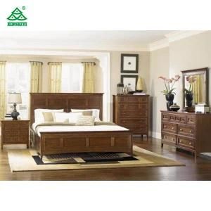 Brown English Style Hotel Bedroom Furniture Sets Beautiful Luxury