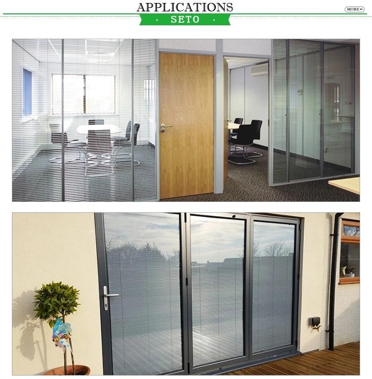 Aluminum Office Blinds with Hollow Glass