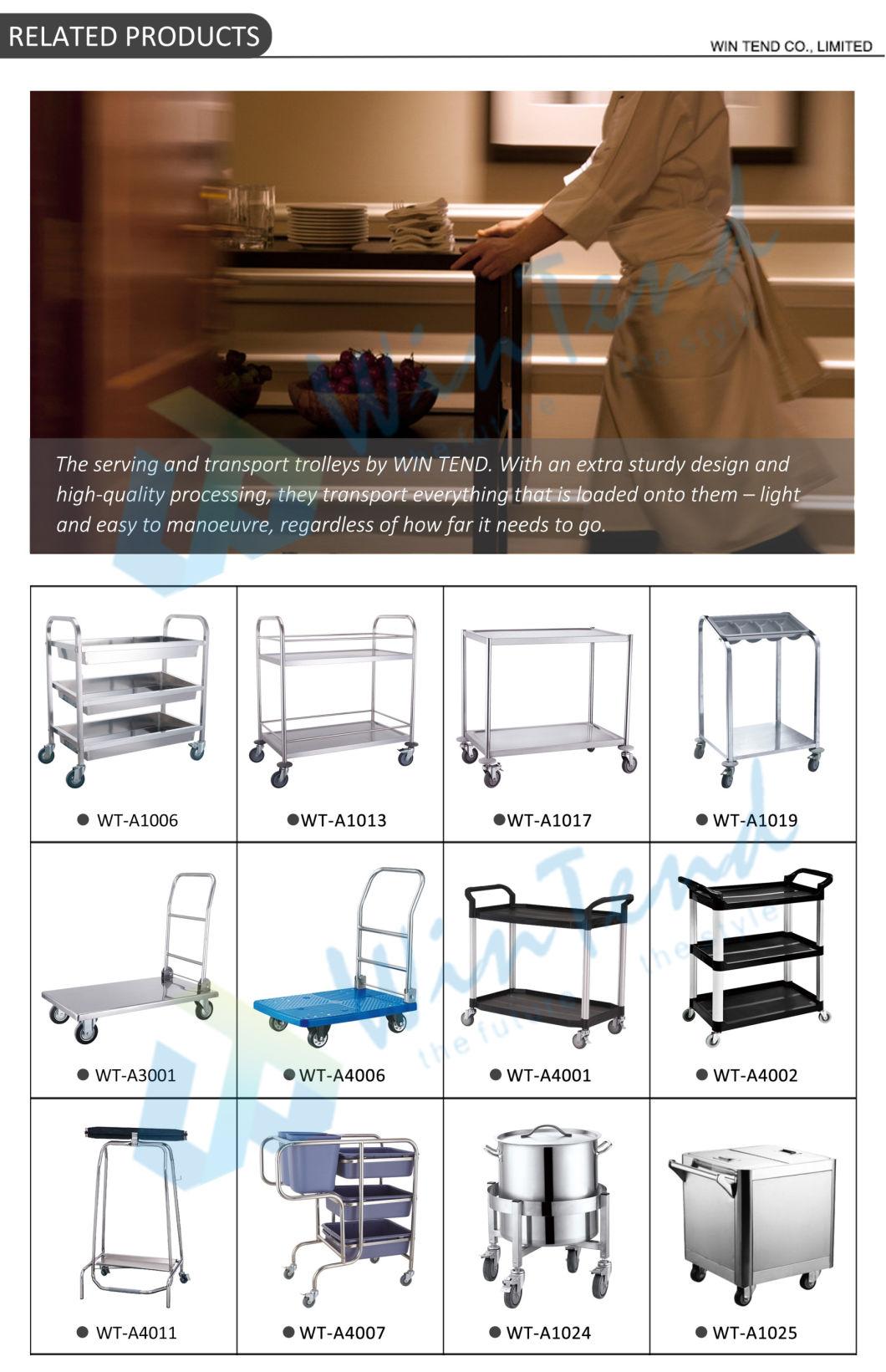 Kitchen Equipment 3 Tiers Water Transfer Printing Service Trolley