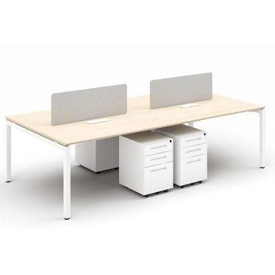 Modern Office Furniture Steel Frame Computer Table Open Office Desk for 4 Person