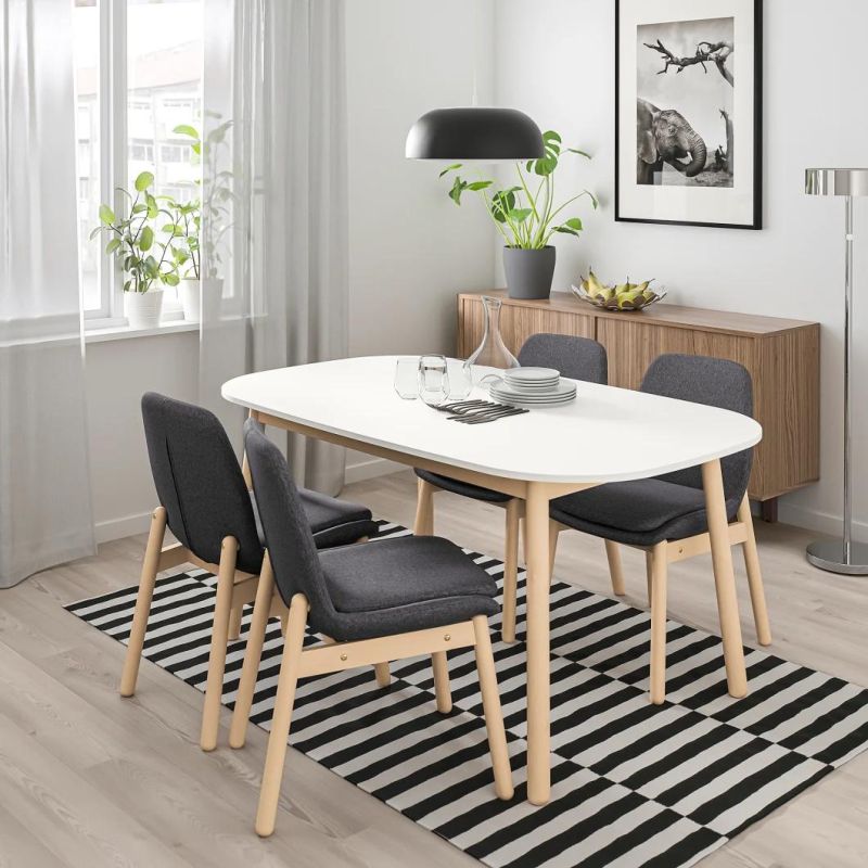 Dining Table Wholesale Italian Modern Simple Style Dining Room Set Rectangle Dining Table Chair Light Household Dining Table