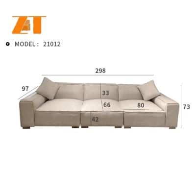 Modern New Design Office Hotel Home Furniture Luxury Sectional Fabric Sofa