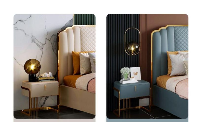 Fashion High-End Modern Bedroom Furniture Bedside Table