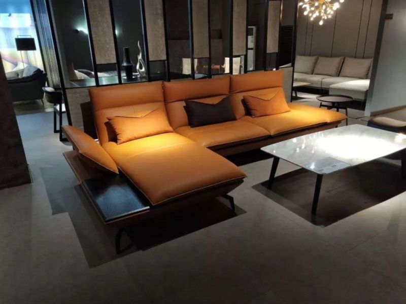 Modern Home Furniture Sofa Set Corner Sofa Leather Sofa for Living Room GS9029