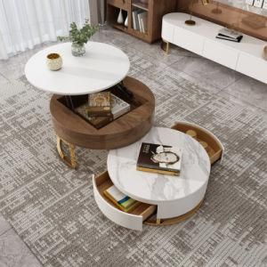 White MDF Lift Top Wood Modern Coffee Table