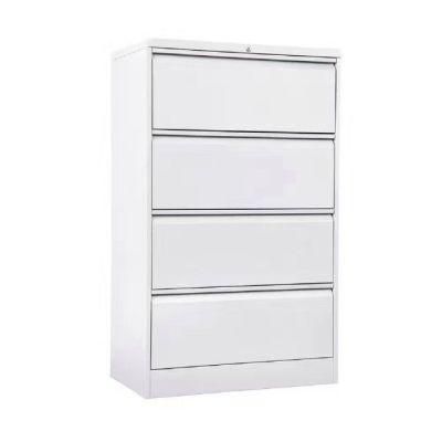 Modern 4-Drawer Steel Lateral Filing Cabinet