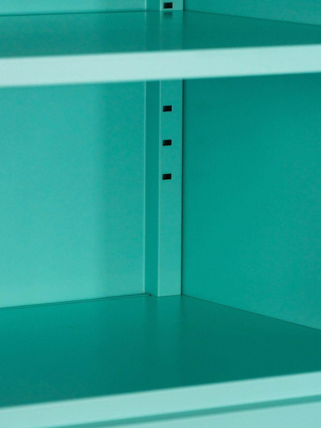 Modern 3-Tier Swing Door Metal Storage Cabinet for Home Use