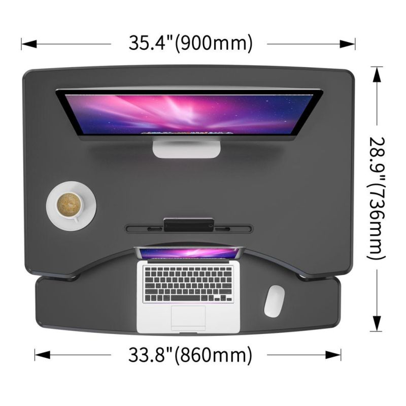 Standing Desk, Ergonomic Desk, Home Office Desk, Adjustable Laptop Stand, Standing Desk Converter, Height Adjustable Desk