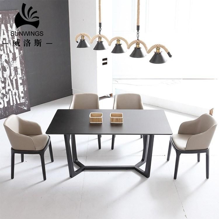 Nordic Wooden Restaurant Furniture Dining Table Made in China Factory From Guangdong