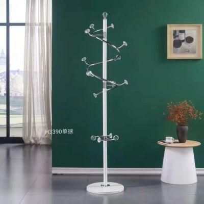 Living Room Bedroom Metal Plastic Wooden Clothes Tree Display Free Standing Hat Hanger Coat Rack Hallstand