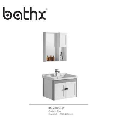 Ceramic Wash Basin Bathroom Design and High Waterproof Aluminum Bathroom Cabinets for Modern Bathroom Vanity Cabinets