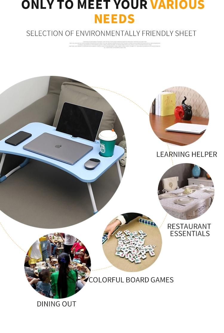 Office Small MDF Portable Laptop Table for Bed Sofa Dining