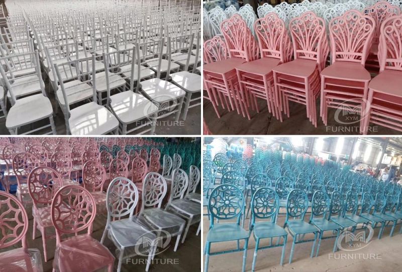 Modern Design Wedding Banquet Hotel Plastic Stackable Chiavari Chair