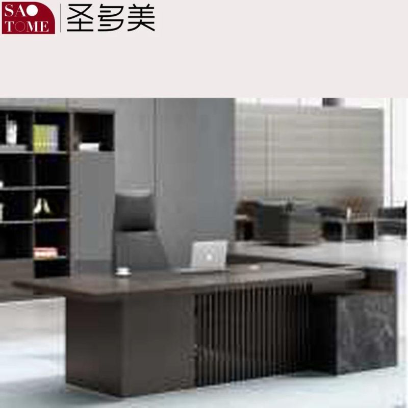 Modern Office Furniture Desk Boss Desk Mix Black Executive Desk