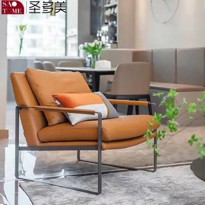 Orange Leisure Living Room Office Reception Sofa Chair