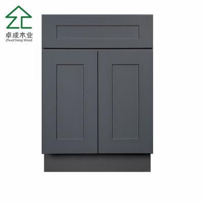 White Kitchen Drawers Cabinets Solid Wood Door From China