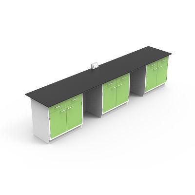 Modern All Steel Island Bench Ergonomic Ceramic Work Top Lab Furniture