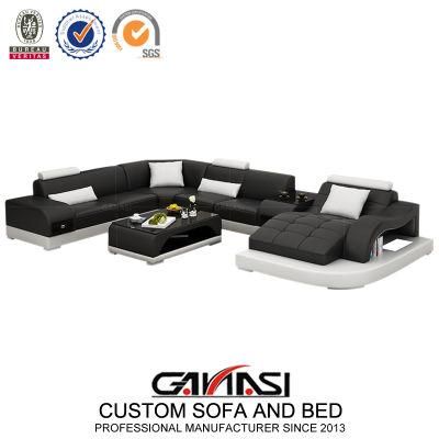 Top Sales Modern Euro Leisure Furniture Sofa with Light