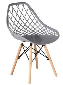 Hot-Selling Chair Wooden Leg Modern Nordic Plastic Dining Chair
