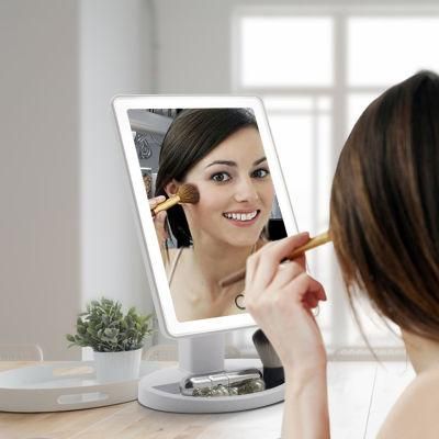 Furniture Mirror Portable Desktop Cosmetic Table Makeup Mirror with Light