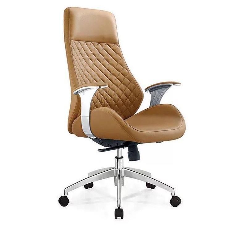 Black Leather Office Chair Comfortable Boss Chair Ergonomic Chair