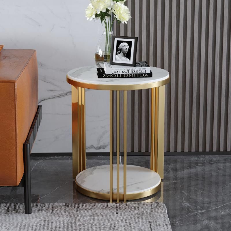 Hot Selling Furniture Stainless Steel Marble Sintered Stone Coffee Table