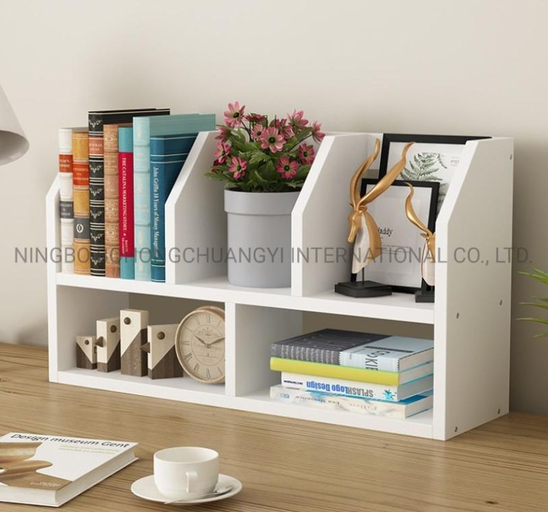 Wooden Desk Organizer Bookcase Bookshelf with Drawer