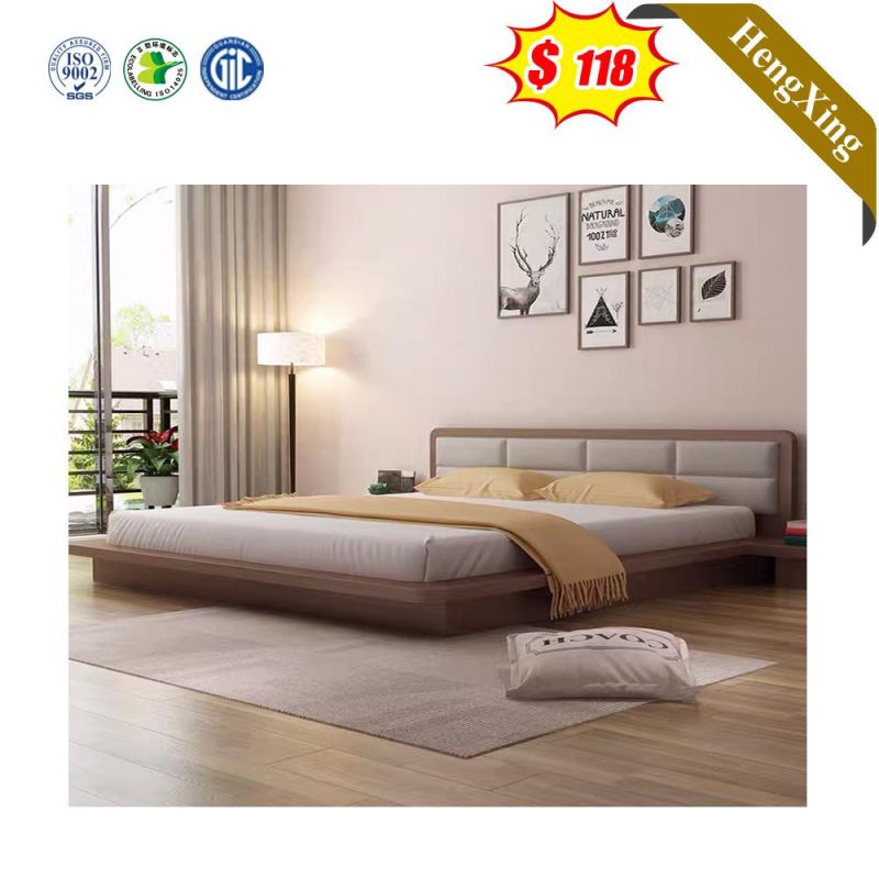 Modern Furniture Bedroom Wooden Double Bed with High Quality