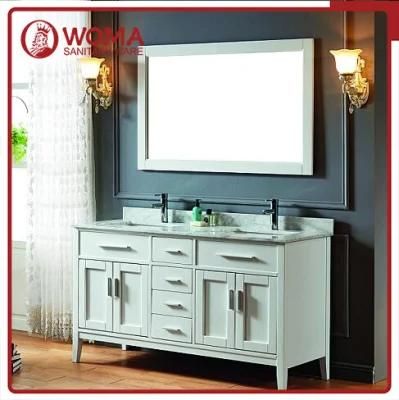 Woma Oak Wood 1500mm Size Bathroom Vanity with Marble (1001C)
