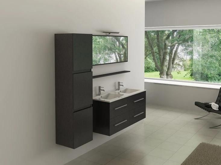 2022 Modern and Simple Bathroom Melamine Vanity Cabinet with Mirror Cabinet