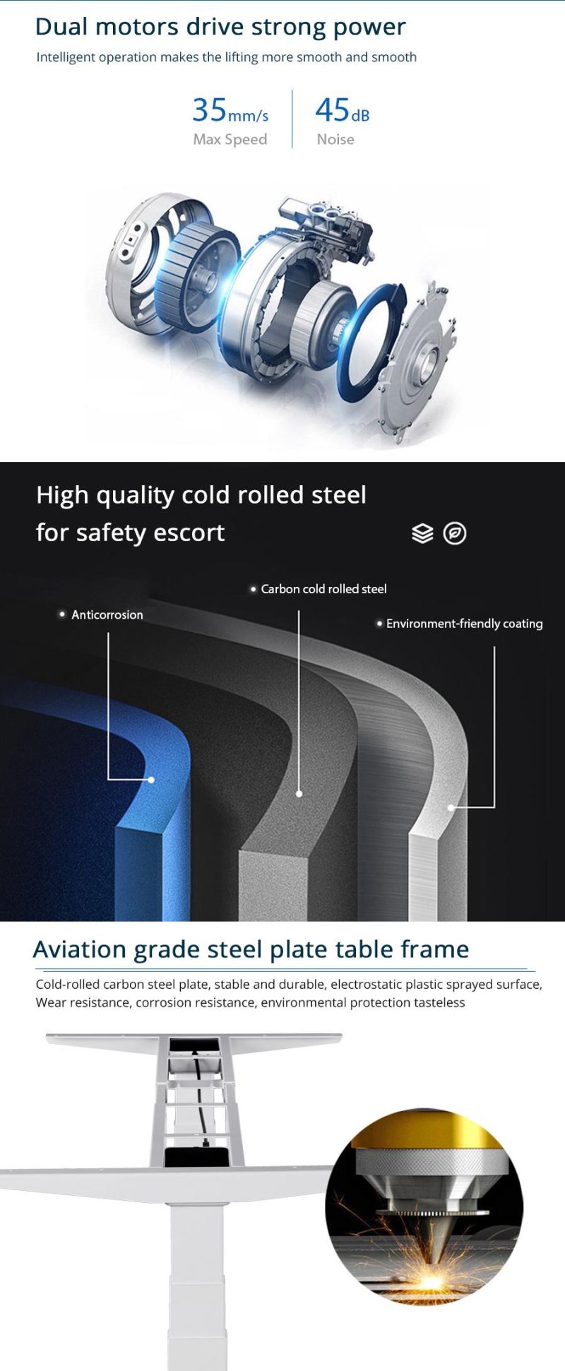 High Reputation Best Selling CE-EMC Certificated Stand Desk