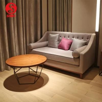 Hotel Furniture Wood Frame Modern Living Room Home Indoor Soft Leisure Fabric Sofa