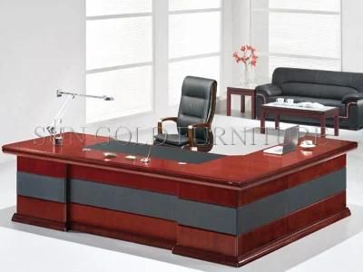 Luxury Veneer Painting Wooden Office Boss Table CEO Executive Desk (SZ-ODE03)