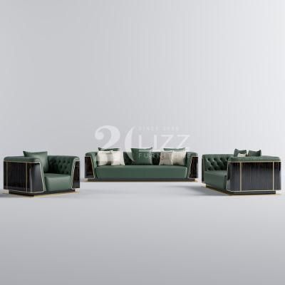 Modular Comfortable European Style Home Furniture Decoration Modern Living Room Italian Leather Sofa