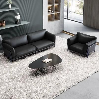 Modern Wholesale Leather Leisure Sofa for Office Room Hotel Furniture Sofa Set