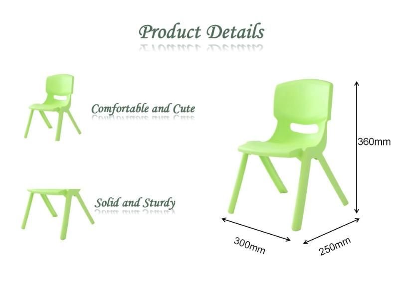 China Wholesale Home Furniture Thickened Plastic Kindergarten Bench Frosted Backrest Dining Chair