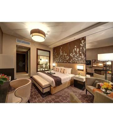 Modern Oak Hotel Wooden Bedroom Furniture for 5 Star with Living Room (FL 04)