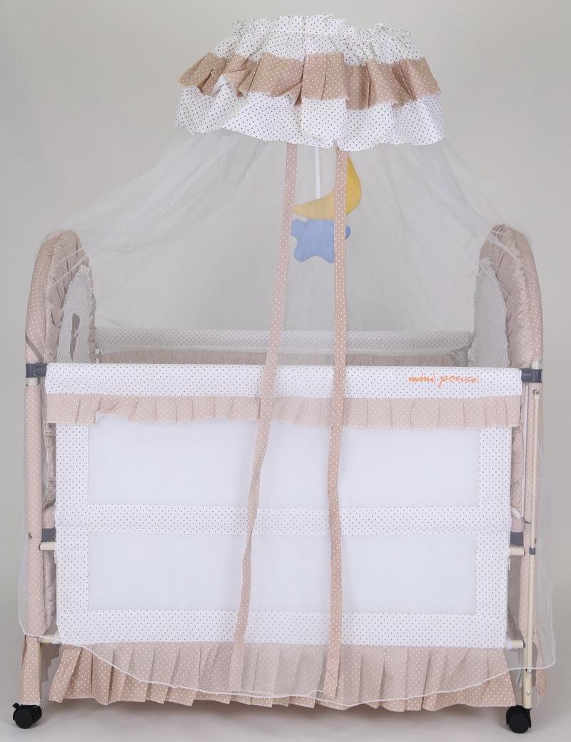 Deluxe with High Mosquito Net Court Style Baby Bed