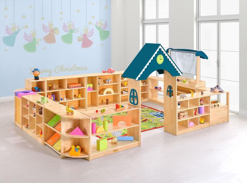 Wooden Cabinet, Kids Toy Storage, Multi-Purpose Children Cabinet, Preschool Storage Cabinet