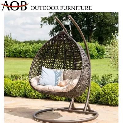 Modern Outdoor Garden Patio Hotel Vila Seaside Leisure Furniture Rattan Wicker Hanging Egg Swing Chair